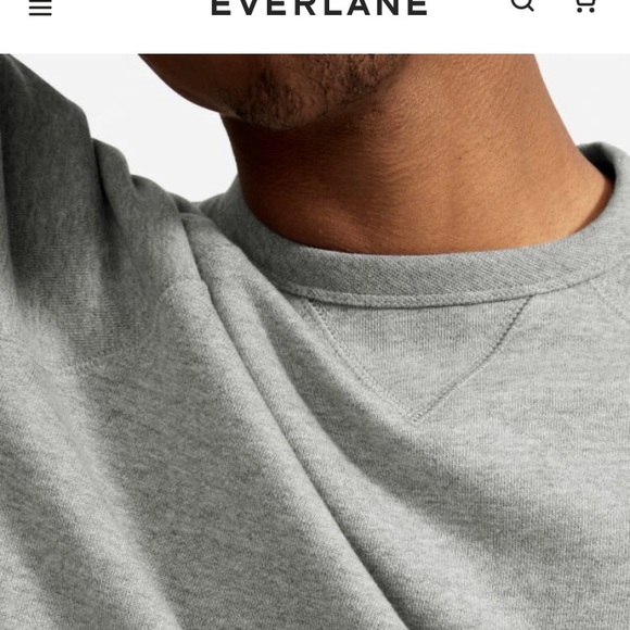 NWT Everlane French Terry Crew - Picture 6 of 8